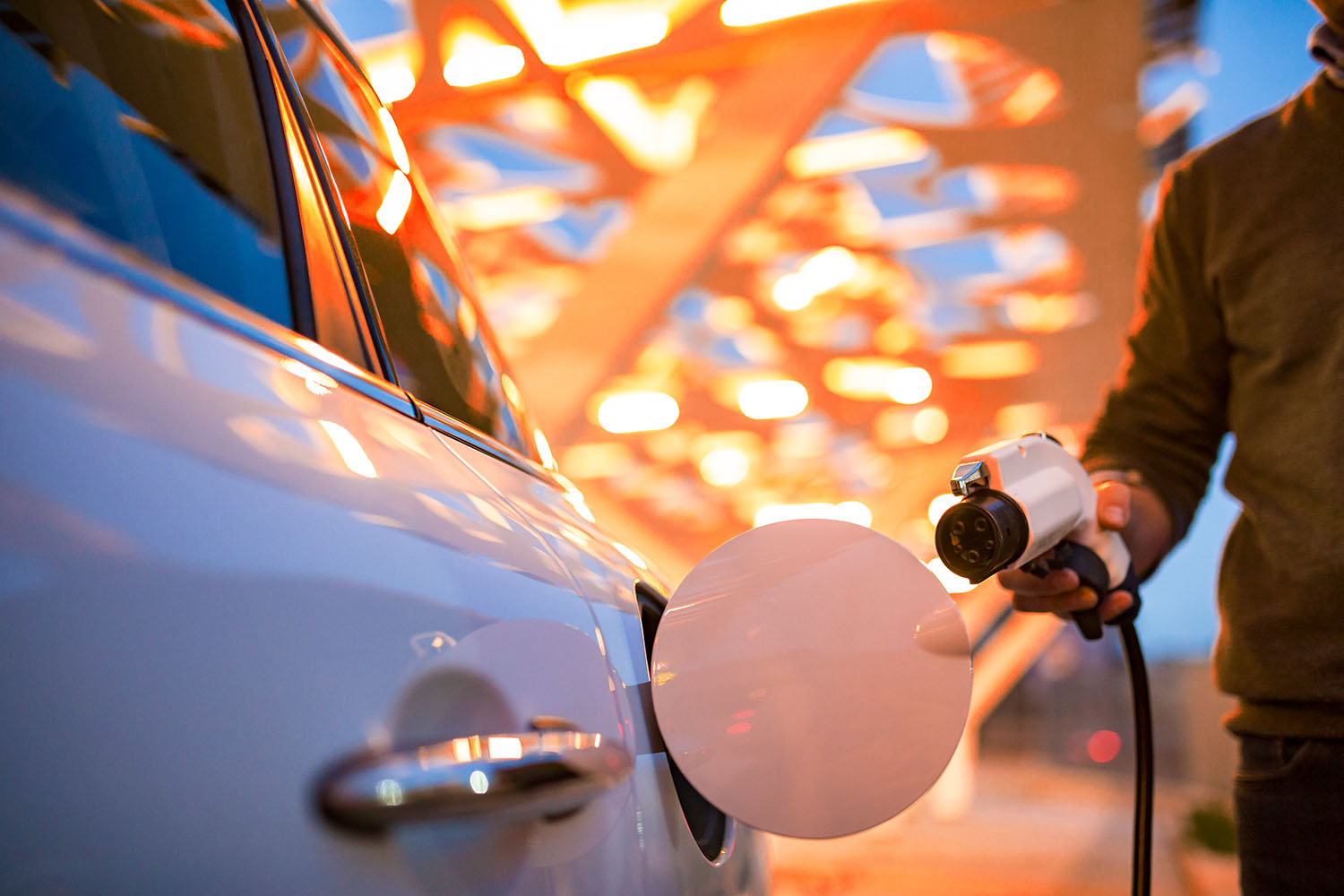 Electric car charging 