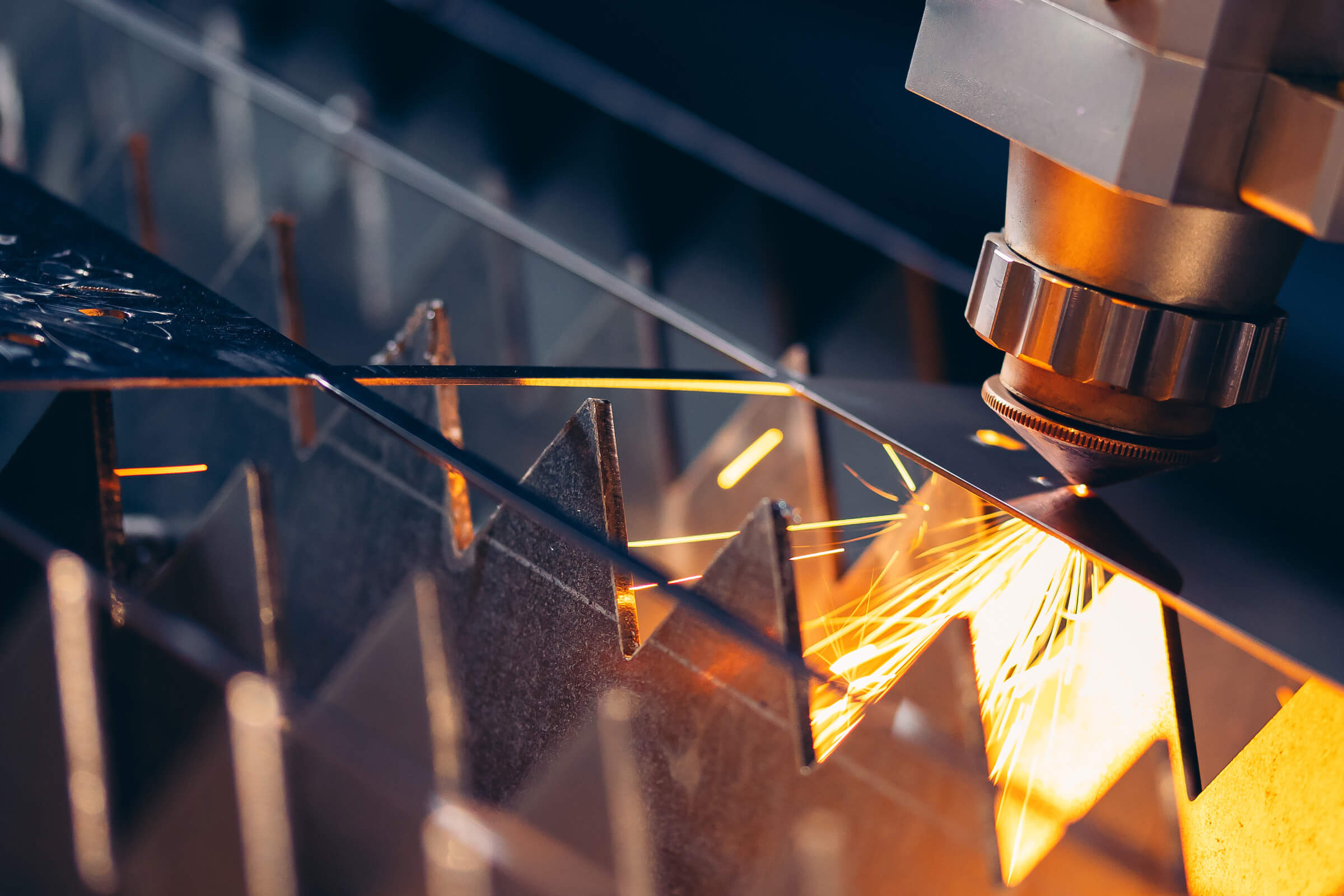 CMC metal cutter in action