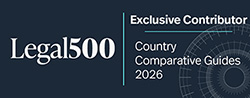 Badge showing contribution to a Legal 500 publication