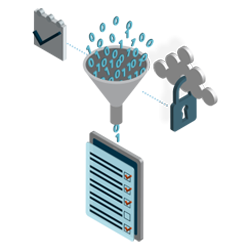 Data in a process funnel