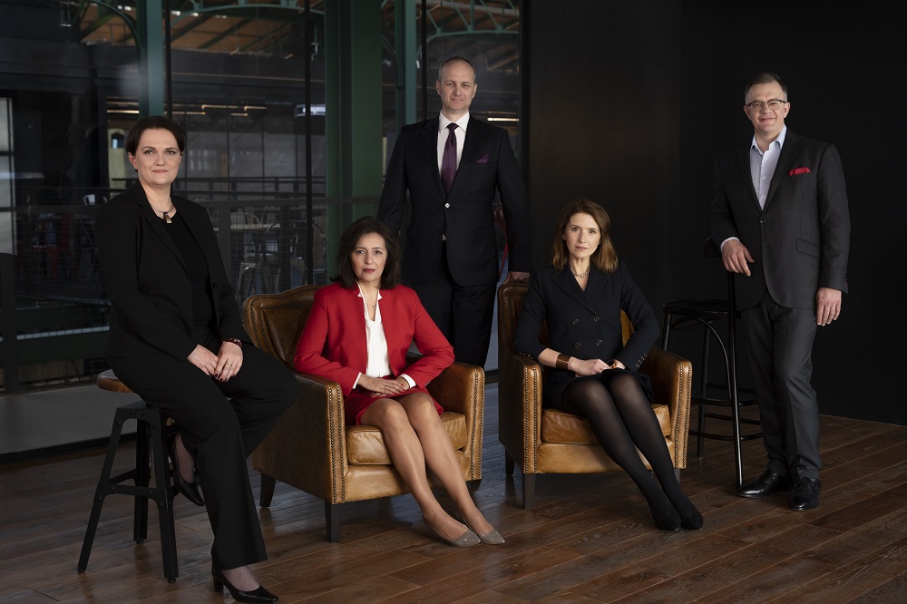 Osborne Clarke in Poland leadership team - Agata Demuth, Renata Dłuska, Olgierd Świerzewski, Katarzyna Barańska, Tomasz Olkiewicz