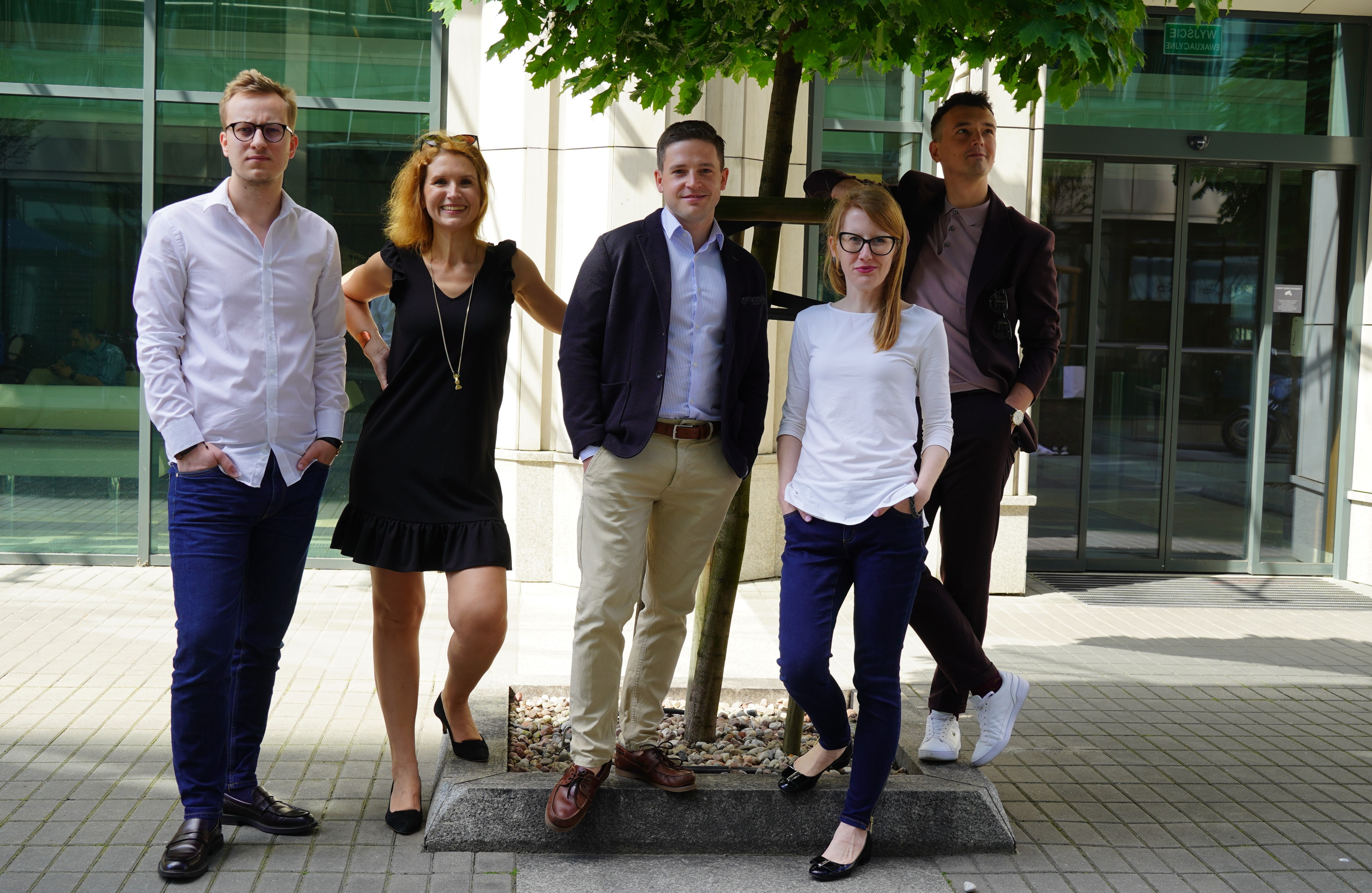 Pictured LtoR: Mateusz Naporski, Katarzyna Barańska, Katarzyna Barańska, Ernest Łuczak, Sylwia Uziębło-Kowalska, Łukasz Petelski